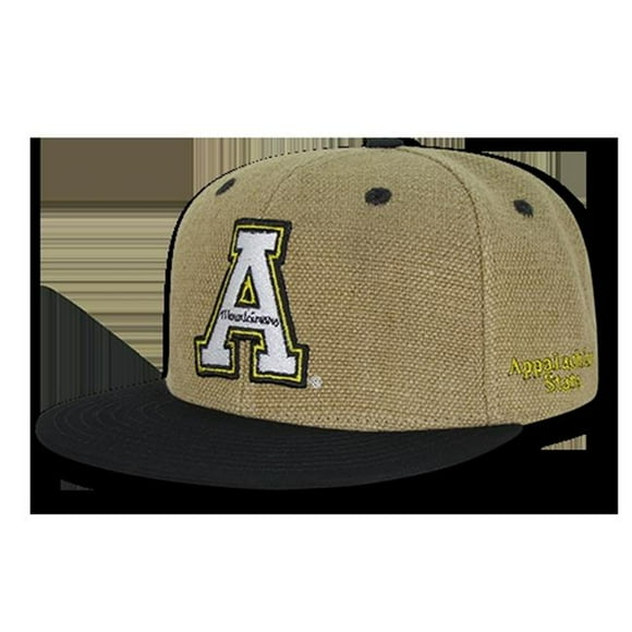 W Republic Apparel 1019-104-BLK Appalachian State Heavy Jute Snapback, Black