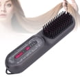thumbnail image 1 of Peine Alisador De Pelo, Cepillo Alisador Portátil Con Calefacción De 4800mAh, Inalámbrico, Iónico Negativo, USB, Recargable Para Uso En Viajes, 1 of 7