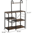 Standing Baker's Racks 4 Tier Kitchen Utility Storage Shelf Table