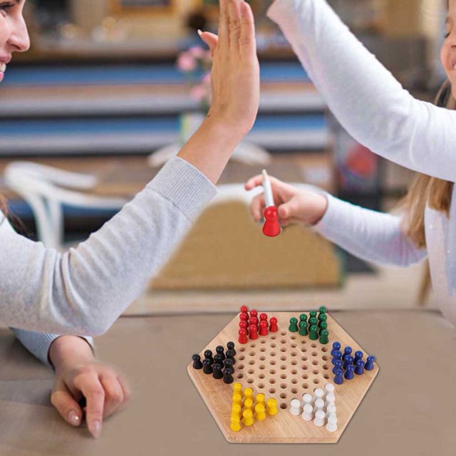 Portable Exquisite Travel Chinese Checkers, Safe Chinese Checkers, For Home Children Kids Entertainment