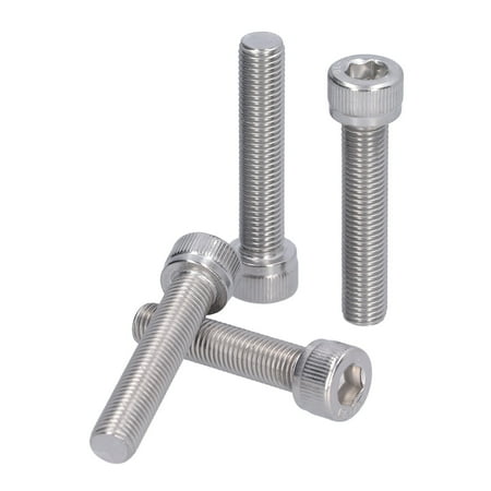

Socket Screw Fastener 4Pcs A2-70 Stainless Steel Bright Finish Hex For Construction For DIY Jobs For Automotive Industry M10x50