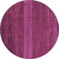 thumbnail image 1 of Ahgly Company Indoor Round Abstract Purple Modern Area Rugs, 5' Round, 1 of 4