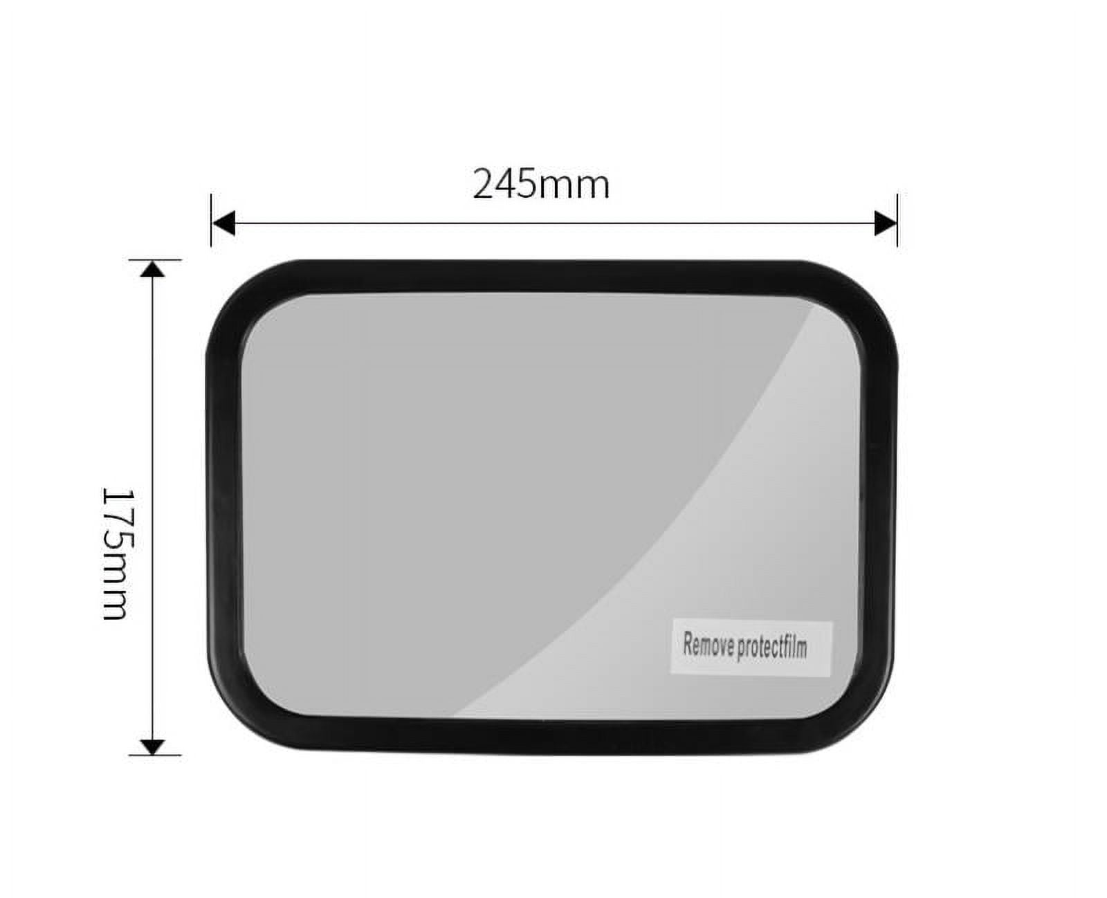 Necano Baby Car Mirror, Car Mirror Baby Rear Facing Seat, Mirror For Baby Car Seat Rear Facing, Baby Mirror For Car, Very Wide Crystal Clear View, Shatterproof Glass, Fully Assembled