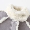 thumbnail image 3 of Jalioing Infant Baby Snowsuit Thick Thermal Long Sleeve Stand Collar Fleece Rompers Winter Clothes Zipper Jumpsuit, 3 of 6