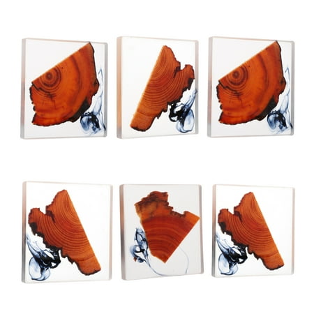 

Resin Coaster 6Pcs Japanese Style Resin Teacup Mats Creative Kung Fu Tea Coasters Accessories