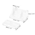 thumbnail image 2 of Paquete de 10 Soportes de Esquina Plásticos de 90 Grados con Tapa, Soportes de Ángulo de 41x19x19mm con Tornillos (Blanco), 2 of 6