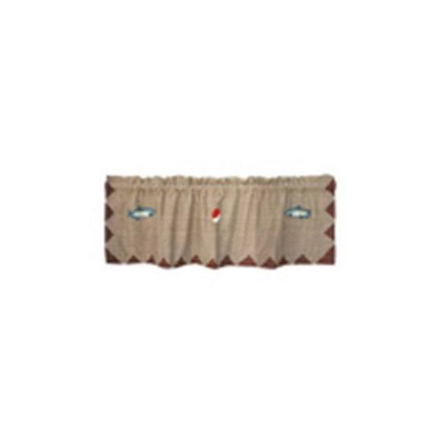 Patch Magic CVGOFI Gone Fishing, Curtain Valance 54 x 16 in.