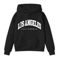 thumbnail image 4 of SGMVNU Girls Sweatshirt Hooded Oversized Trendy Long Sleeve Fashion Winter Cute Hoodies Sweater Preppy Teen Girl Fall Clothes Black Size 4-5 Years, 4 of 5