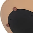 thumbnail image 6 of JTH LUXE Mode 18" Leatherette Round C-Shaped Sofa Side Table, Saddle Brown Faux Leather, 6 of 8