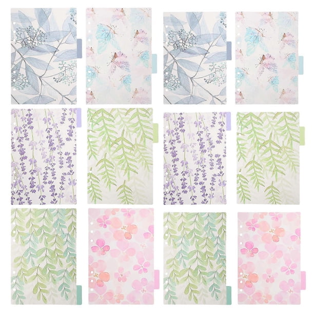 Transparent PP Binder Dividers Colorful Index Labels Tabs (Assorted ...