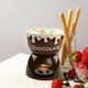 thumbnail image 1 of Juego de fondue de queso de cerámica | Horno para fundir chocolate y helado | Olla multifuncional para postres y estofados | Cerámica duradera | Ideal para amantes del chocolate y reuniones, 1 of 6