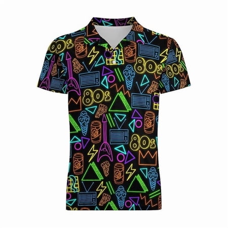 Landzoo Toddler Boys Girls T-Shirt Cute Cat Print Short Sleeve Notch Neck Tops Summer Casual Boys Tees Size 5-6 Years Black