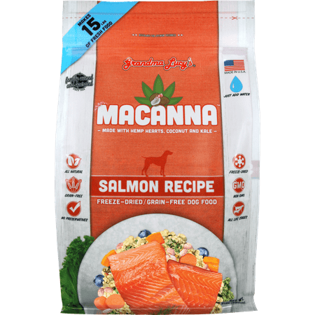 Grandma Lucy's Macanna Grain-Free Salmon Freeze Dried Dog Food, 3
