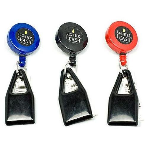 Premium Lighter Leash Retractable Lighter Holder Assorted Colors 15 Pack