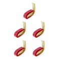 thumbnail image 1 of Transemion Anti Slip Racket Roll Tennis Handle Grip Wrap Tape Red 110x2.5x0.2CM 5Set, 1 of 6