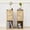 natural wood color, variant on MIYZEAL Set of 2 Walnut Nightstands with 2 Drawers & Open Storage Shelf, Modern Slim Bedside Tables with Arched Decor for Bedroom, Living Room and Small Spaces