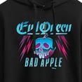 thumbnail image 3 of Disney Villains - Evil Queen Bad Apple - Juniors Cropped Pullover Hoodie, 3 of 5