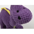 thumbnail image 6 of goDog Checkers Dinos Bruto Squeaky Plush Dog Toy, Chew Guard Technology - Purple, Large, 6 of 9
