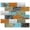 Multicolor, variant on DEWOO 10-Pack Peel and Stick Tile Backsplash 11.6" x 11.4" PVC Wall Tiles, Stick on Backsplash for Kitchen, Bathroom Tile, Fireplace Décor, Laundry Table, Stair Decals in Multicolor Woodgrain