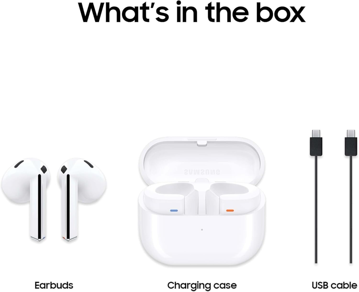 Samsung Galaxy Buds3 AI Bluetooth Earbuds, Latin American Stock Real-Time Interpreter, ANC, (White)