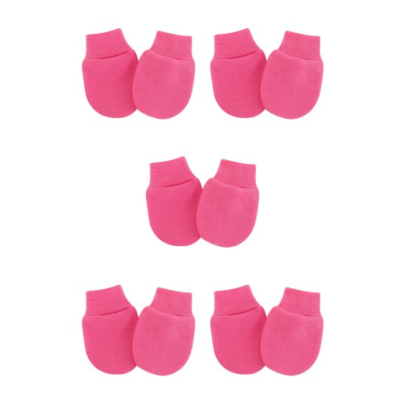 Manoplas para bebés Minnieouse Trajes para bebés Ropa Decoración Rosa roja 5Conjunto