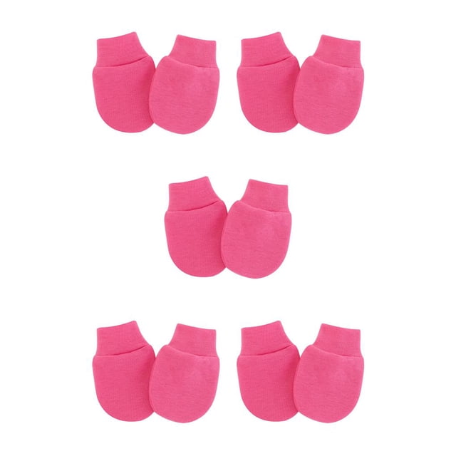 Manoplas para bebés Minnieouse Trajes para bebés Ropa Decoración Rosa roja 5Conjunto