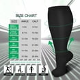 thumbnail image 2 of Plus Size Compression Socks for Women Men 20-30 mmHg 2xl 3xl 4xl , Wide Calf High Tights Long SocksStockings Best Support for Circulation, Running, 2 of 6