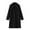 Black, variant on Lovskoo Womens Winter Coats Open Front Wrap Coat Pea Coat Fall Lapel Woolen Cloth Coat Trench Jacket Long Overcoat Outwear Beige