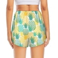 thumbnail image 2 of Lsque Pineapples1 Printed Women's Running Shorts with Liner Pockets,Elastic Quick Dry Workout Athletic Gym Yoga Shorts,Womens High Waist Shorts-Small, 2 of 9