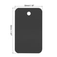 thumbnail image 3 of Uxcell 50pcs Waterproof Wires Plastic Shipping Tags Black 1.2 x 2", 3 of 6