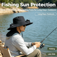 thumbnail image 4 of WKSCLPAI Wide Brim Solar Fan Hat - Clearance Sale! Fishing Hat with 2 Built-in Solar Fans, 3-Speed Adjustable & USB Rechargeable, Dual Power Mode Sun Hat for Men Women Outdoor, 4 of 8