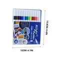 Paint Markers Set 24 color fine & round tip acrylic paint pens for