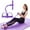Purple, variant on Multifunctional Pedal Puller Resistance Rope Exercise Bands Tension Rope Fitness for Abs Waist Arm Leg Stretching Slimming Training Sit Up Exercise Equipment