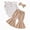 R001-Khaki, variant on NOLDARES Newborn Baby Girl Fall Winter Clothes Cowgirl Ruffle Long Sleeve Romper Jogger Pant 3Pcs Outfit Set(Light Green,9-12 M)
