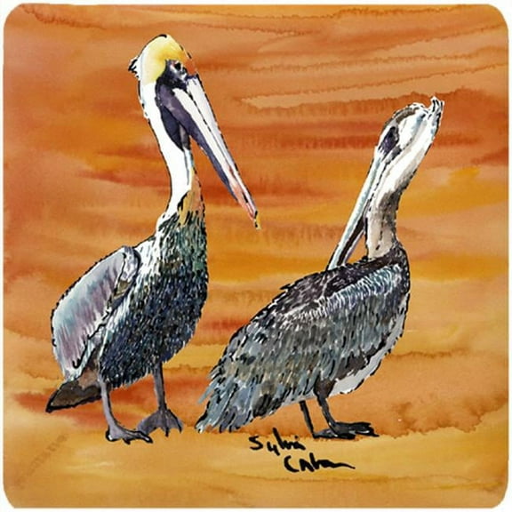 Bird - Pelican Foam Coasters - Set 4