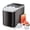 Black, variant on Ice Maker - Produces 9 bullet-shaped ice cubes in 6 minutes, can make 26.5 pounds of ice in 24 hours, suitable for home, kitchen, and parties, a small portable self-cleaning countertop ice maker