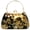 Golden, variant on Women's Floral Sequin Evening Clutch, Sparkly Rhinestone Purse with Chain, Elegant Handbag for Wedding Prom Cocktail Party | 4-in-1 wearing, Vintage 1920s, Velvet Evening Bag