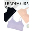 thumbnail image 4 of Livona 6 Pack Training Bras for Girls-Sports Bra, Fitness Bra, Padded Everyday Bra Bralette,Crop Cami Tank Top (6-14), 4 of 7