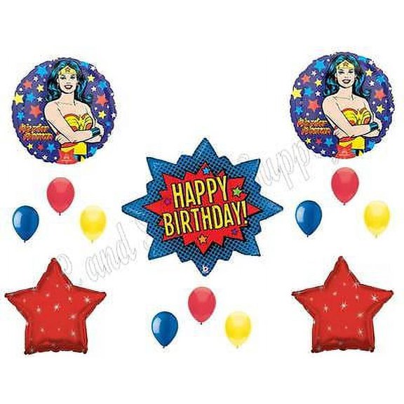 WonDER WOMAN Birthday Party Balloons Decoration Supplies Super Hero Movie