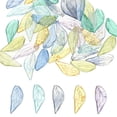 thumbnail image 1 of Uxcell Hojas Perlas, 50 Piezas Perlas de Hojas de Cristal Translúcidas de Vidrio Checo, 1 of 6