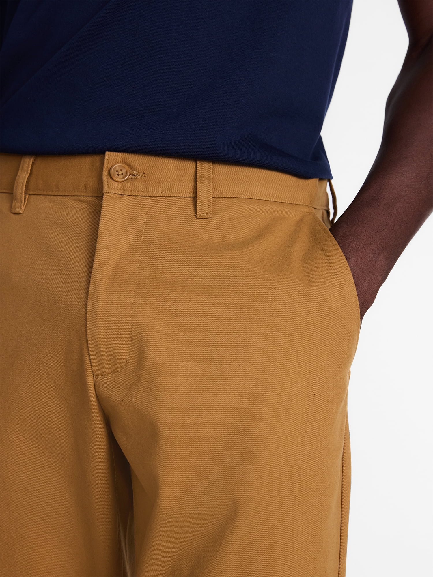 George Men's Classic Chino Pants with Flat Front, Sizes 28-56