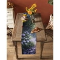 thumbnail image 5 of Spring Summer Floral Table Runner 70 Inches, Farmhouse Green Forest Botanical Bed Runner Dresser Scarves Tabletop for Indoor Outdoor Parties/Ceremony/Banquet, 13" x 70", 5 of 8
