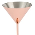 thumbnail image 3 of Winco SW-1612-CPR 12 oz Copper-Plated Stainless Steel Martini - 12.85 oz Rim-Full, 4.92 Top Dia., 7.15 in. Tall, 12 Piece, G.E.T. Copper Drinkware, 3 of 6
