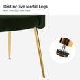 thumbnail image 3 of Tina's Home Velvet Dining Chairs Set of 2 Upholstered Wingback Side Chairs Living Room Kitchen Forest, 3 of 8