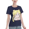 thumbnail image 2 of T-Shirt Basique à Manches Courtes pour Femmes Sailor Moon Q Edition Tsukiha, 2 of 6