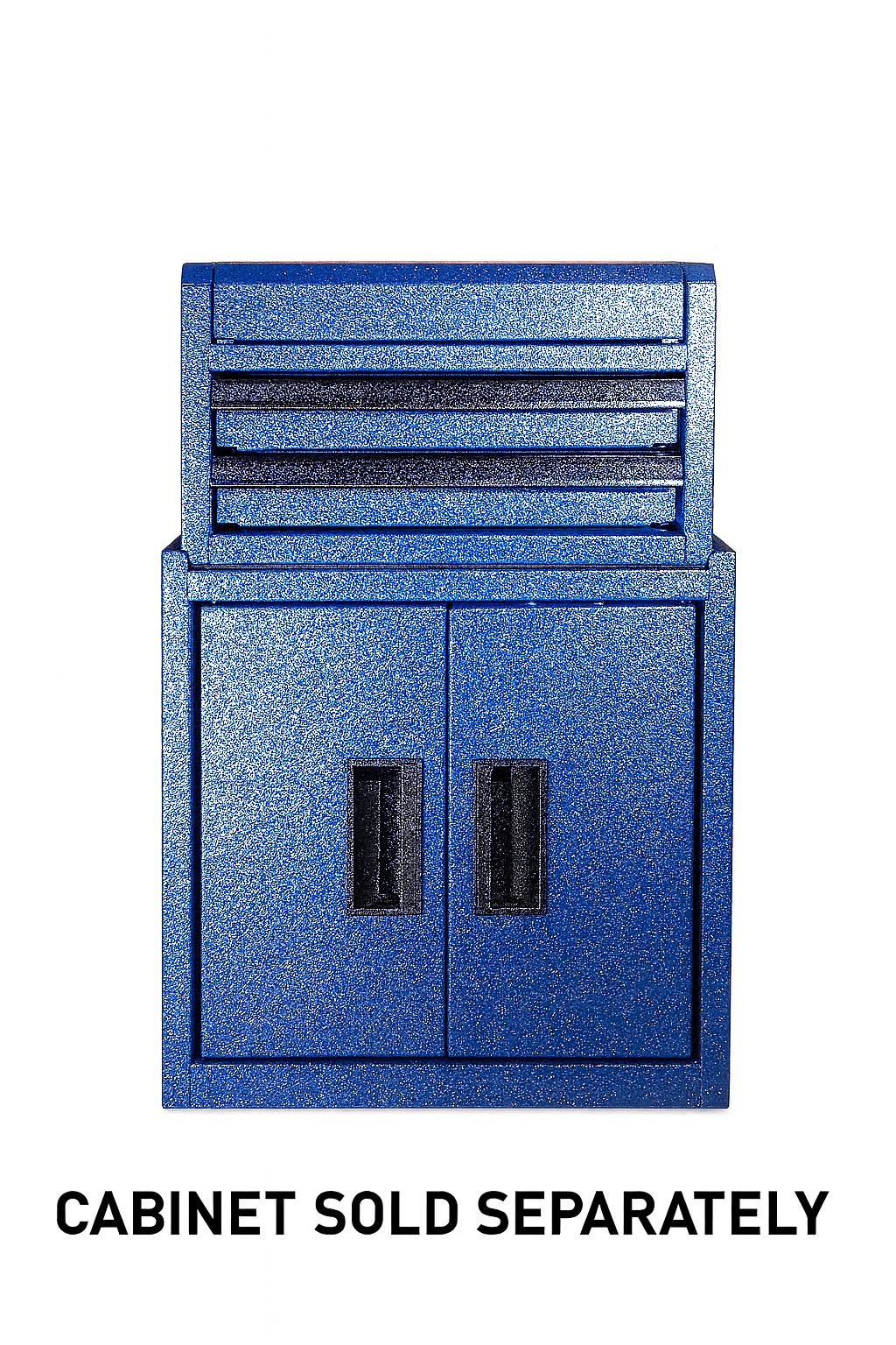 Hyper Tough Limited Edition 10-inch 2-Drawer Steel Mini Tool Organizer Box, Blue Diamond Gltter