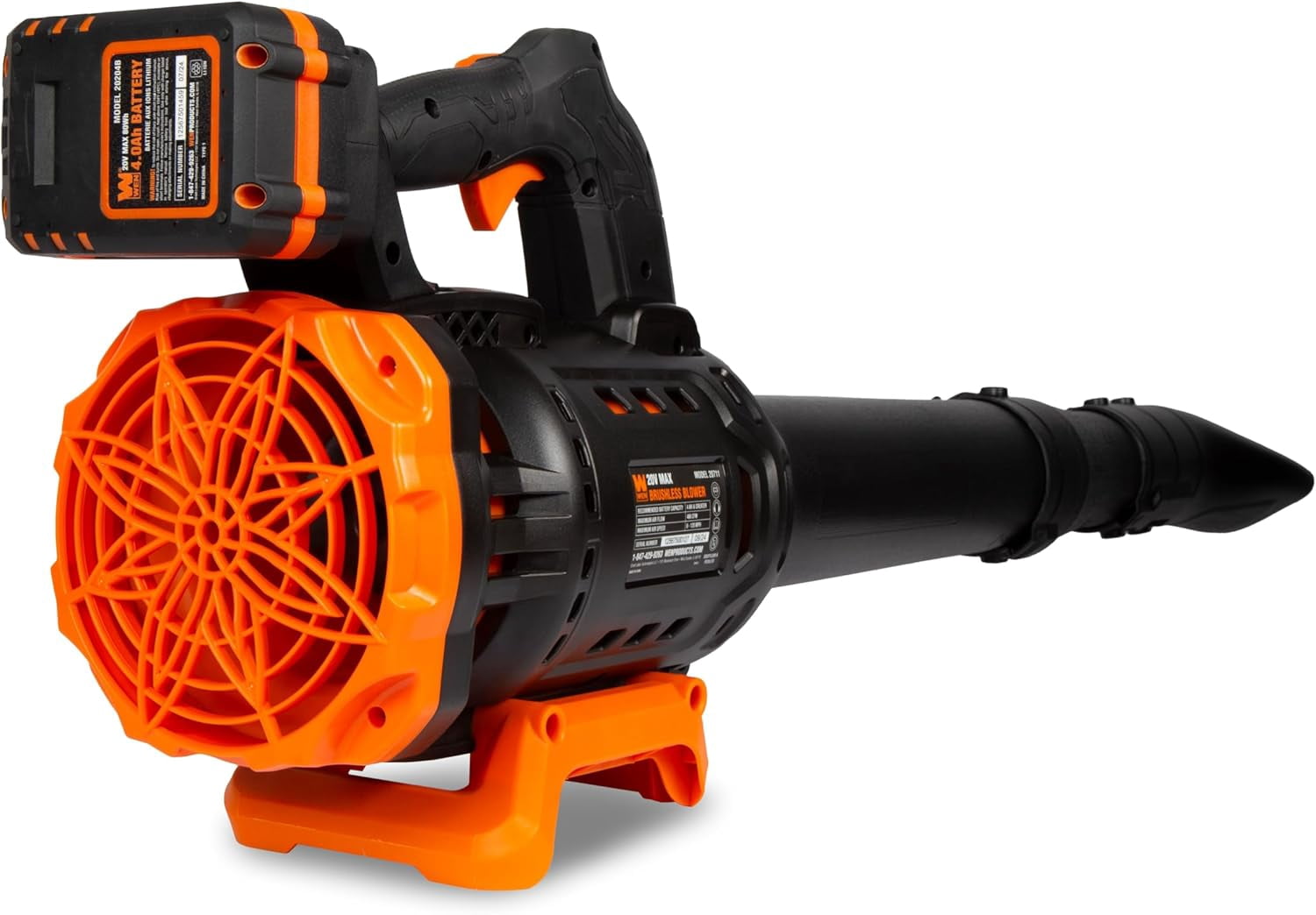 WEN Brushless Cordless Axial Blower with 20V Max 4Ah Battery and Charger (20711)