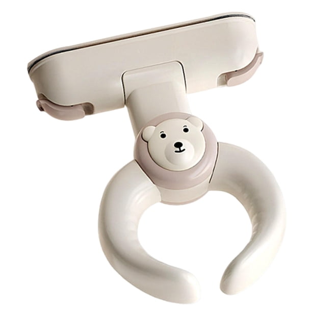Soporte de ducha para bebés, antideslizante, ajustable, con ventosas para cambiar pañales y lavar la cadera. Café