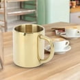 thumbnail image 3 of Taza de Café de Acero inoxidable 304, Taza de Café, Taza aislada de Doble Pared, Gran Capacidad con Asa para Té Y Leche, 3 of 7