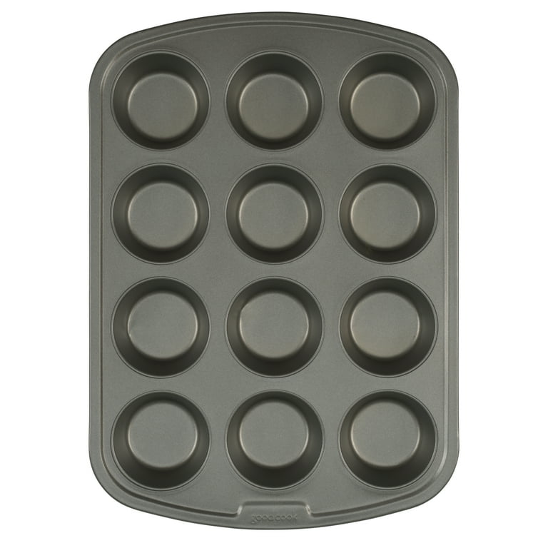 P&P CHEF 12 Cup Muffin Pan, Cupcake Pan, Non-stick Stainless Steel Baking  Tin Tray for Mini Muffin Cupcake Tart, Easy Release & Clean, Non-toxic 